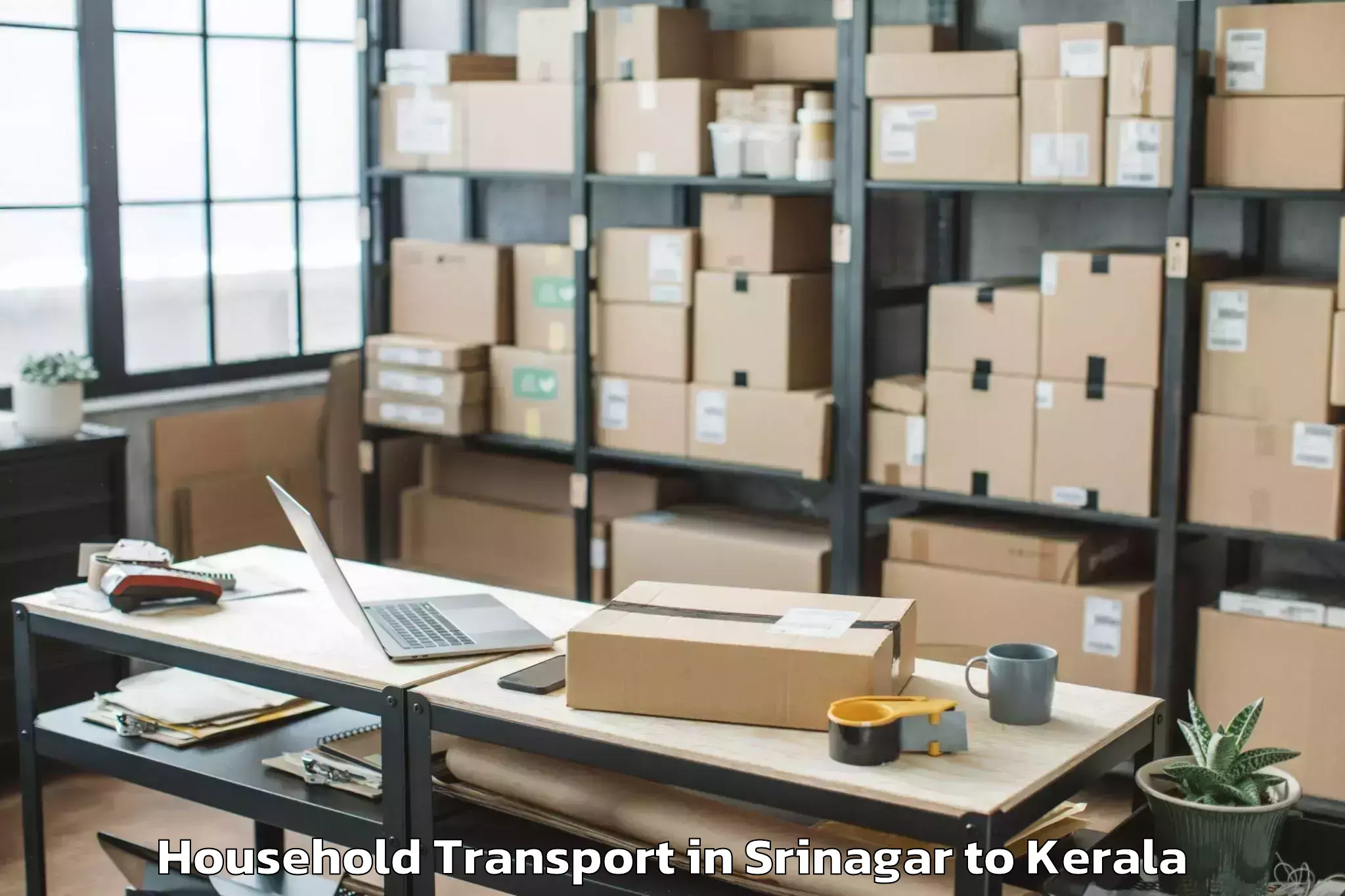 Expert Srinagar to Kuttanad Household Transport